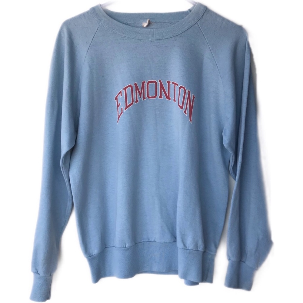 Vintage Edmonton raglan sweatshirt
